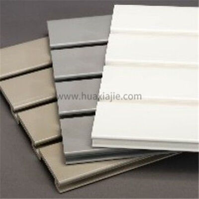 Quality Antiseptic PVC Slatwall Panels with Smooth Surface and Excellent Fire Resistance for Hygienic Retail Displays factory