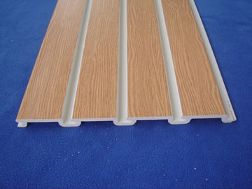 Good price Store Fixture Plastic Garage Wall Panels / PVC Woodgrain Wall Panels , 4