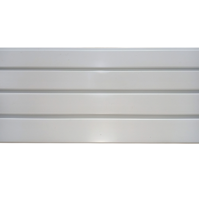 PVC Slatwall Panels White Grey Black Color For Garage Wall Display 4ft 8ft