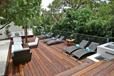 Good price Outdoor WPC Decking ASA Co-extrusion , Fireproof Artificial Decking online